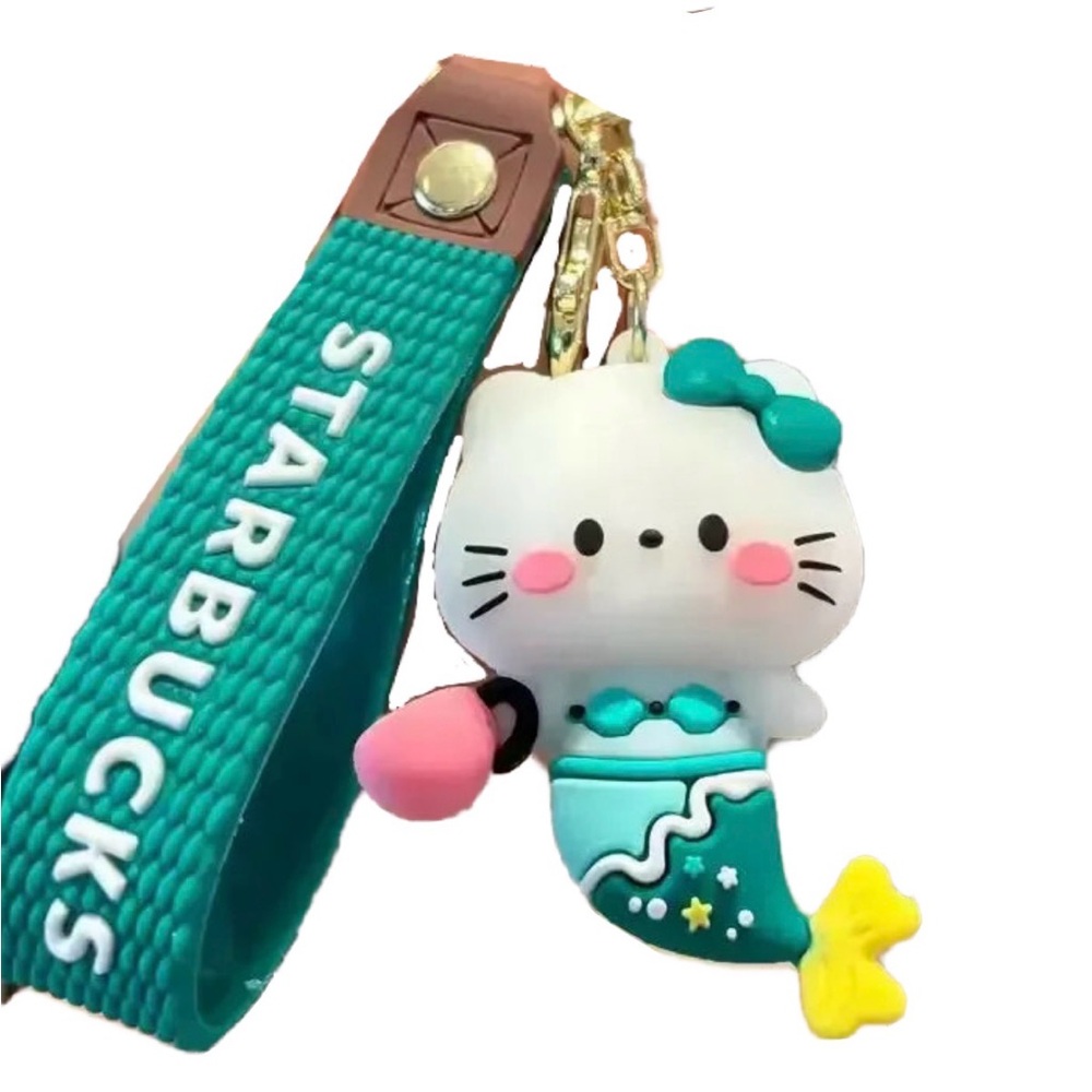 NWOT Hello Kitty Starbucks-Style Keychain Mermaid